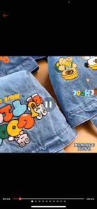 Lunch Bags Student Office Carry Lunch Bag Embroidery Washable Denim Cute Cartoon Lunch Bag Hand Carrying Handbag