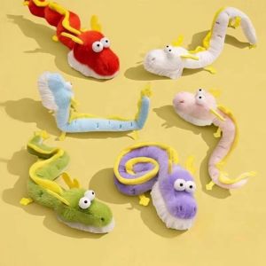LIAND Wrist Style Animal Colorful Dragon Doll Simulation Cute Doll Dragon Plush Toy Comfort Plush Toys 60cm Plush Doll Slap Bracelet Birthday Gift