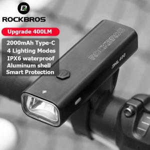 【Arrive In 3 Days】ROCKBROS Aluminum Shell  Bike light USB Rechargeable LED Light High quality Flashlight Cycling Headlight Front Light Waterproof light