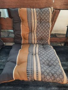 เบาะรองนั่งผ้าไทย ชนิดหนา