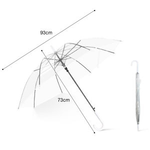 Transparent Umbrella Long Handled Umbrella Rainproof/Windproof Automatic Umbrella Stylish Appearance Payung Opening And Closing Design Meets Daily Use