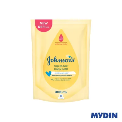Johnsons Baby Bath Refill Top to Toe (400ml)