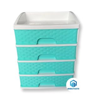 unidas desktop storage box cosmetic jewelry storage box ( 4 drawer)