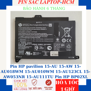 Pin HP Pavilion 15-AU 15-AW 15-AU018WM 15-AU010WM 15-AU123CL 15-AW053NR 15-AU111TU TPN-Q175 TPN-Q172 HSTNNLB7H Pin HP BP02XL