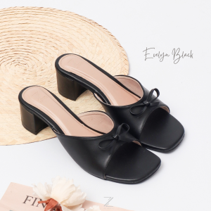 ZEMORA Evelyn Sandal Selop Heels Wanita Hak 5 CM