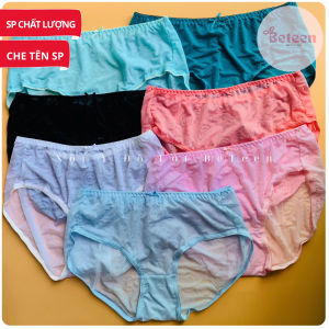 ComBo 5 Quần Lót Nữ BigSize Phom To Lưng Cao Ép Bông Cao Cấp Mát Mịn Co Giãn Thoáng Khí Lớp Lót Thấm Hút Kháng Khuẩn - Nội Y Đồ Lót : BETEEN