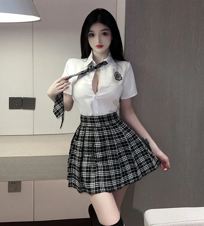 A Bei wa pu}Sexy School Girl Cosplay Costume Women Japanese Student Uniform  Role Play JK Mini Skirt Lingerie Outfit Couple Sex Game Clothes | Lazada