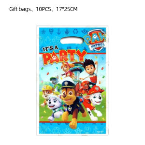 10/20/30pcs PAW Patrol Gift Bags With Handle Goodie Bags For Kids Boys Girls Birthday Party Favors Supplies Candy Gift Bag