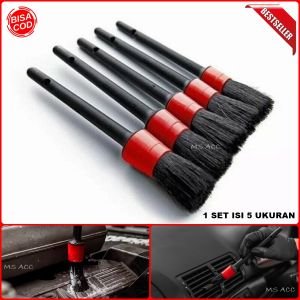 Kuas Pembersih Mobil Motor Car Detailing Isi 5pcs Bahan Lembut Anti Gores MS