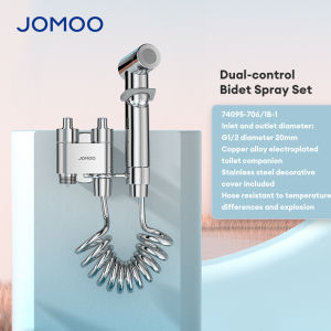 JOMOO Dual-control Bidet Spray Set Dual-outlet Resistant to Temperature Brass Durable Bidet Spray Set  74095