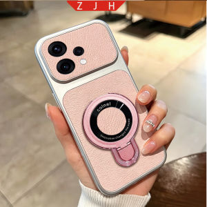Suitable For OPPO Reno 15 PRO Leather Phone Case Folding Bracket Shockproof Casing With U Magnetic Suction