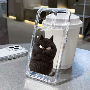 Cute Funny Cool Cat Phone Case For Xiaomi Mi Lite 5G Ne 13 14 15 Ultra 12 For Xiaomi 12T 13t 14t 15t 17 Pro Max Clear Soft Funda