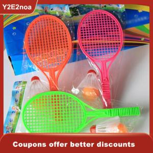 【Y2E2noa】 Kids Outdoor Badminton Tennis Set Racket Parent-child Sport Educational Toys