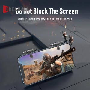 จอยสติ๊กแบบทริกเกอร์สำหรับสมาร์ตโฟนแอนดรอยด์ IOS โทรศัพท์มือถือ PUBG 2แพ็คสามารถปรับจอยเกมได้