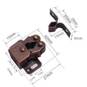10PCS Double Roller Catches Spring Cabinet Catches Closer For Door Cabinet Catches Closer