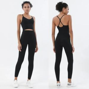 Womens Naked Feeling 2 Piece Gym Set - Seamless Sports Bra & High Waist Leggings Shockproof Breathable Fitness Clothing S-XL2026
