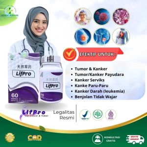LifPro Obat Kanker & Obat Tumor Ganas Obat Kanker Stadium Akhir Dosis 500mg isi 60 Kapsul