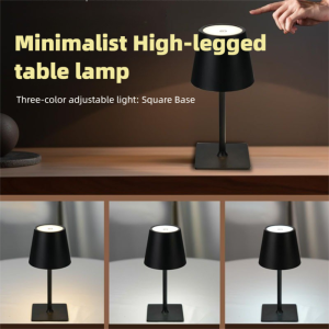 NEXASHOP Touch Switch Table Lamp 3 Levels Dimmable Rechargeable High-legged Desk Lamp Modern Eye Protection LED Night Light Indoor Lighting