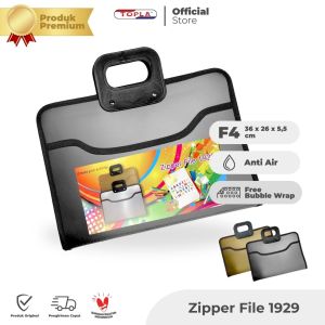 Topla Tas Dokumen Resleting Zipper 1929 Tas Dokumen Berkas Penting Anti Air dan Multifungsi Tas