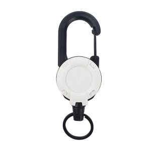 Anti-Lost Carabiner Keyring Automatic Retractable Keychain Holder Carabiner Clip Lock Key Ring with Steel Clip Lock