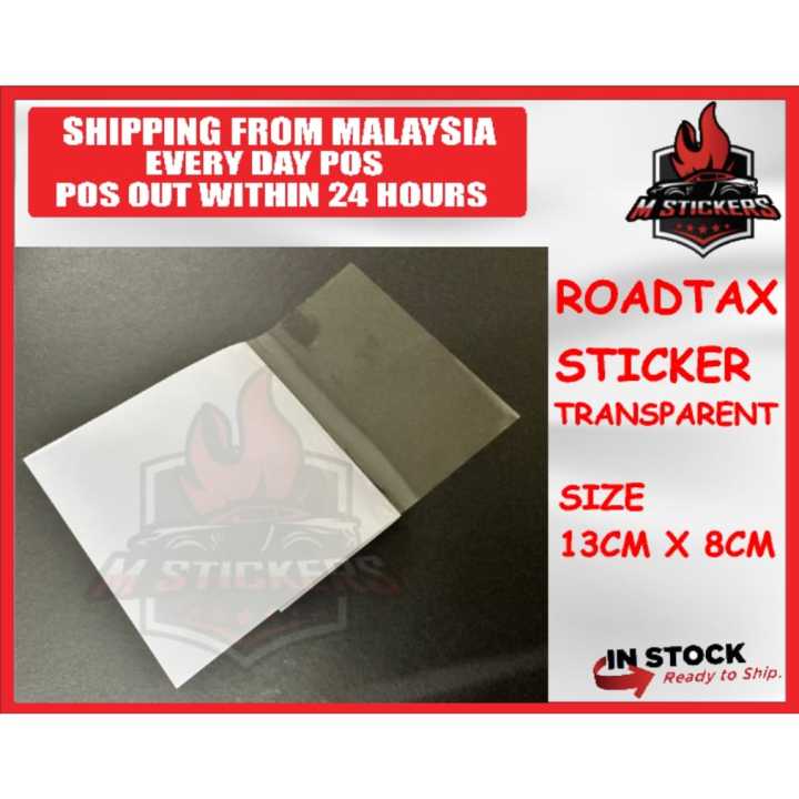 [READY STOCK] Roadtax Sticker Pelekat Cermin Cukai Jalan Sticker Cukai ...