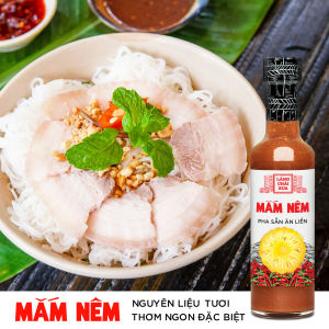 Mắm nêm pha sẵn cao cấp Làng Chài Xưa nguyên liệu tươi thơm ngon đặc biệt chai thủy tinh 300g