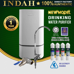 INDAH Mild Alkaline Water Filter System Water Purifier Penapis Air JAKIM Halal & SIRIM Model: Mini