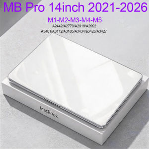 Crystal Clear Hard Shell For Mac Book Pro 14inch M5 A3434/A3426/A3427 M4 A3401/A3112/A3185 M3 A2918/A2992 M2 A2779 M1 A2442 Ultra-thin Shockproof Full Cover Case