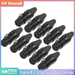 10 ชิ้น DIY ไมโครโฟน XLR 3Pin หญิงสายเชื่อมต่อปลั๊กอะแดปเตอร์