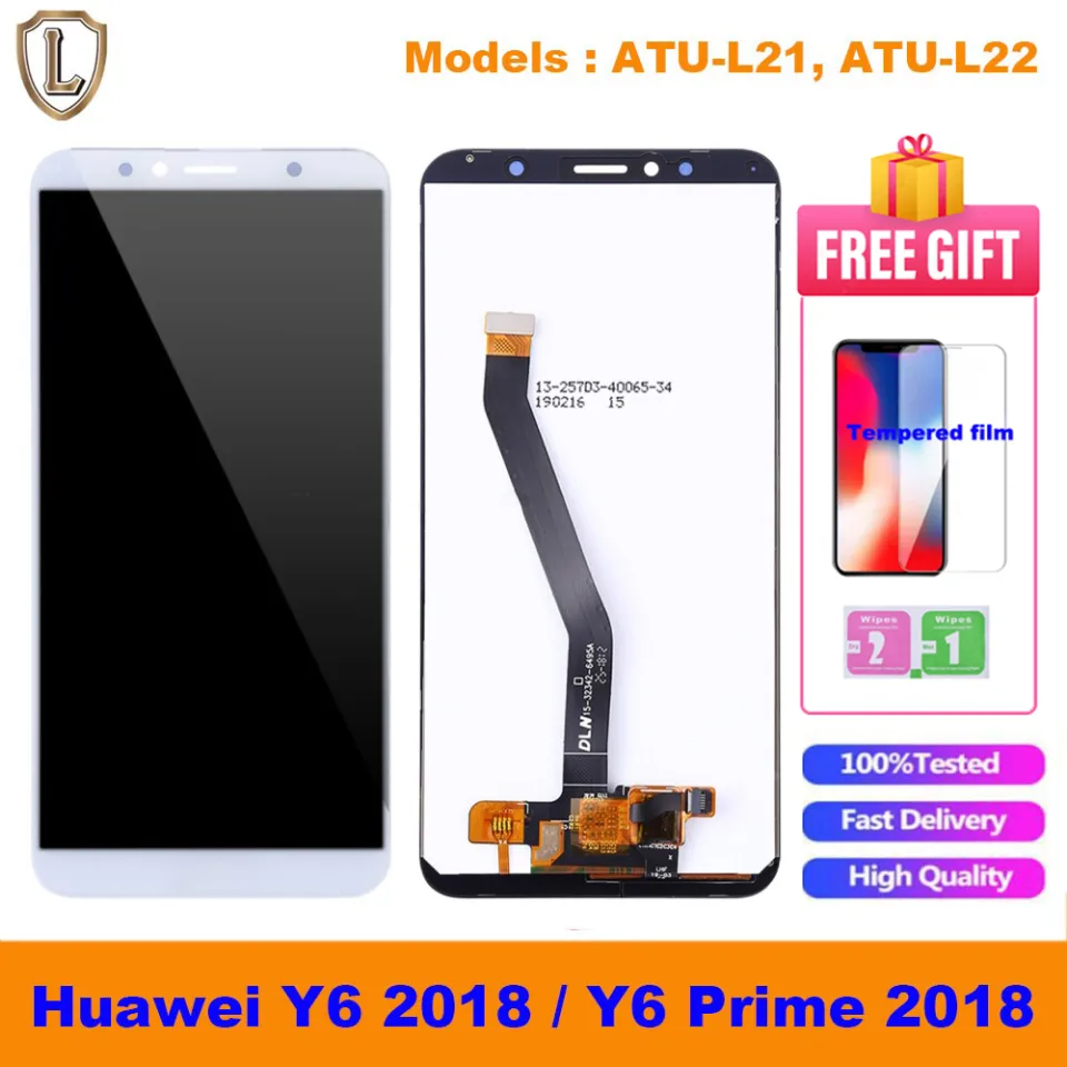 Kit Écran LCD + Vitre Tactile + Cadre Pour Huawei Y6 2018 (Blanc) - Neuf Avec Outils