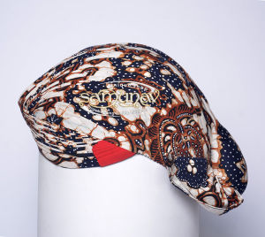Blangkon Jawa Jogja Mataram Royal Quality Batik Tulis Motif Wahyu Tumurun Putih