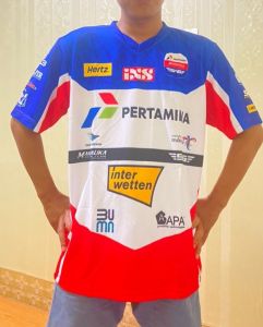 KAOS BAJU JERSEY T-SHIRT PERTAMINA MANDALIKA RACING TEAM