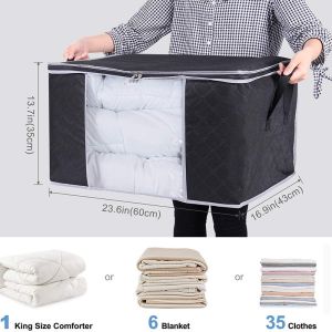 Storage Box Large Capacity Foldable Organiser Waterproof High Quality Bag Organizer Kotak Besar Ready Stock 大容量收纳盒