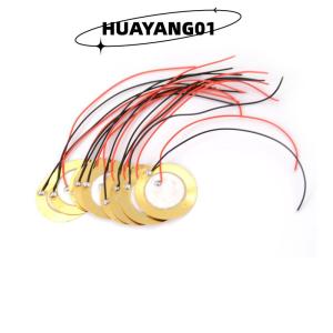 HUAYANG01 [HOT FASHION] 10PCS 27mm Sounder Sensor Trigger Drum Disc + wire copper Piezo Elements