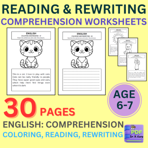 [PDF] [Part 1] Rewriting & Reading Comprehension Worksheets For Kids Age 6 To 7 Printable English Coloring Exercises pdf