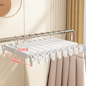 Hangers Pant Skirt Plastic Metal Clips Clothes Trousers Hanger Seluar Hanger Bra Strong Double Layer Penyangkut Seluar