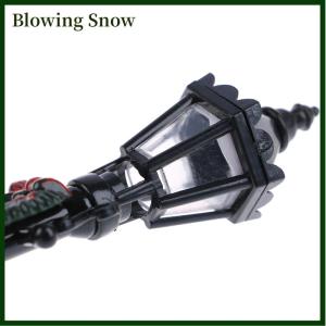Blowing 1 12 Dollhouse Miniature Christmas Park Street Lamp Doll Streetlight Decor Toy