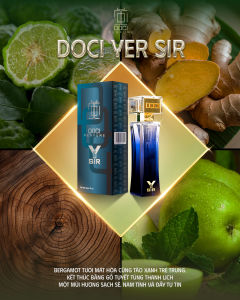 Nước Hoa Nam DOCI YER SIR  Sạch sẽ mát lành và dứt khoát - như cái gật đầu đầy tự tin. NHÓM HƯƠNG : Oriental Fougere - hương dương xỉ phương Đông. Lưu hương đến 8 giờ Nam tính lịch lãm.