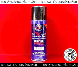 Sơn xịt TaiYang mã S-201 màu đen Black – Sơn phun đa năng 400ml sơn xịt kim loại gỗ nhựa bê tông