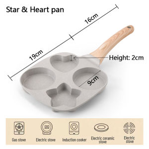 3 In 1 Non Stick Omelette Pan Multifunctional Household Omelette Pan Breakfast Frying Pan Steak Burger Egg Pan Suitable For Gas Stove/Induction Cooker