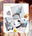 Remy Headband with Hair Clip Grabs Hair Women Cute Funny Rat Hairband Animal Costume Headwear for Washing Face. 