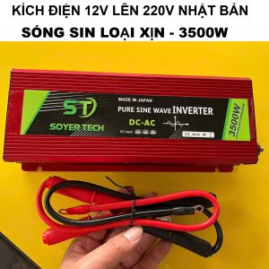 Kích Điện Inverter Cao Cấp Nhật Bản – 12V Lên 220V Công Suất 3500W An Toàn Tiết Kiệm