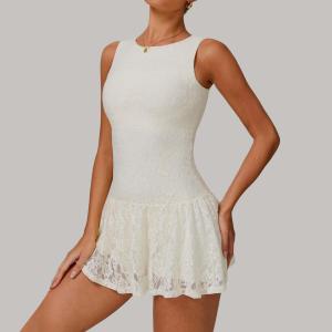 SOLENE PADEL DRESS (With Cup Bra + Short) / SETELAN DRESS OLAHRAGA TENNIS GOLF WANITA