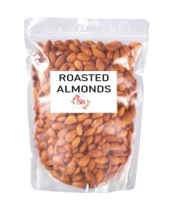 Whole Roasted Amonds (100g and 250g) Cholesterol Free Low Sodium Sugar Free and Healthier Choice Plant Protein
