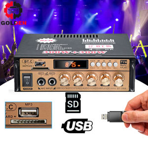 Amplifier Wireless Bluetooth 600w 300W+300W 2 Channel Power Amplifier