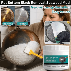 [Black Pot Turns White] Powerful Grease Cleaner Pot Bottom Black Removal Seaweed Mud Deep Cleaning Stubborn Stain Paste
