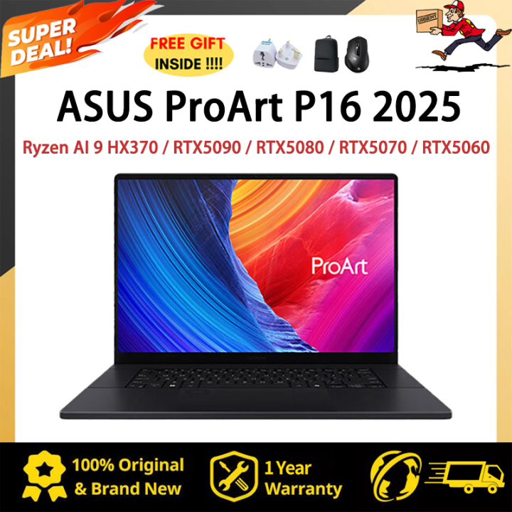 【ASUS Official Warranty】ASUS ProArt P16 2025 Laptop | Ryzen AI 9 HX370 ...