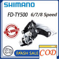 SHIMANO Tourney FD-TY500 FD-TX50 6 7 8 speed Mountain Bike Clamp-On Front Derailleur 34.9mm. 