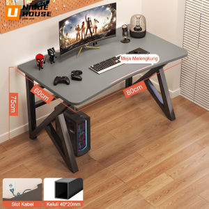 Gaming Table for E-Sport/Computer/PC/Study Thicker & Stable Computer Desk Home Office Table Meja Belajar Meja Komputer Meja Gaming