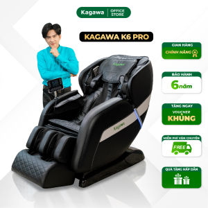 Ghế massage toàn thân Kagawa K6 Pro con lăn 4D di chuyển [CAO CẤP] tự động dò tìm huyệt đạo công nghệ nhiệt hồng ngoại tiên tiến Bảo hành 6 năm miễn phí vận chuyển bảo trì trọn đời